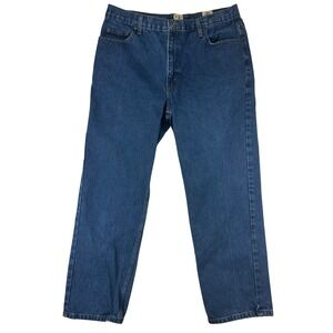 RedHead Jeans Mens 36x30 Regular Fit Blue Denim Workwear 100% Cotton